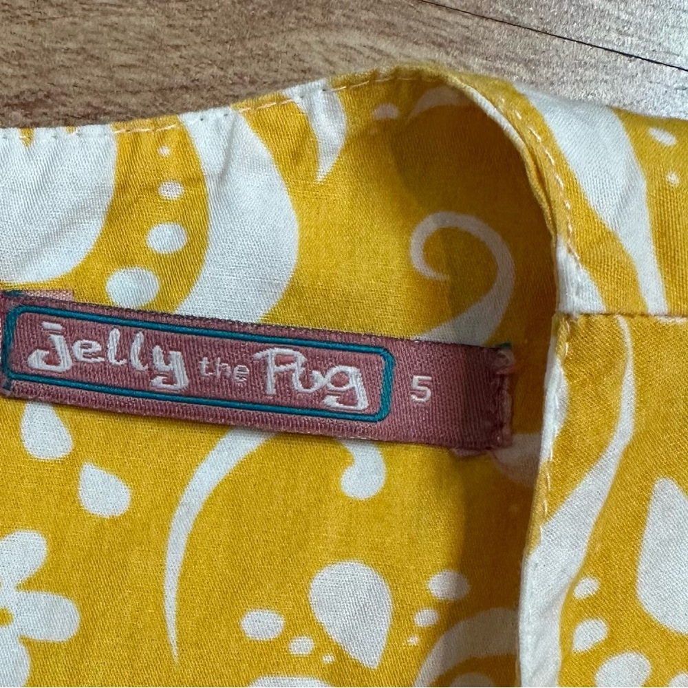 Jelly the Pug Girls Sweet Peep Collection Boutique Capri Bow Set Top & Bottom 5 - Picture 5 of 14